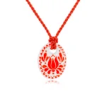 Red Lotus Finomporcelán Kicsi Medál