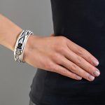Bratara  (lata) Infinity din portelan fin