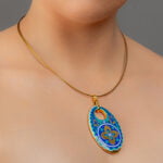 Colier Desert Gold Blue