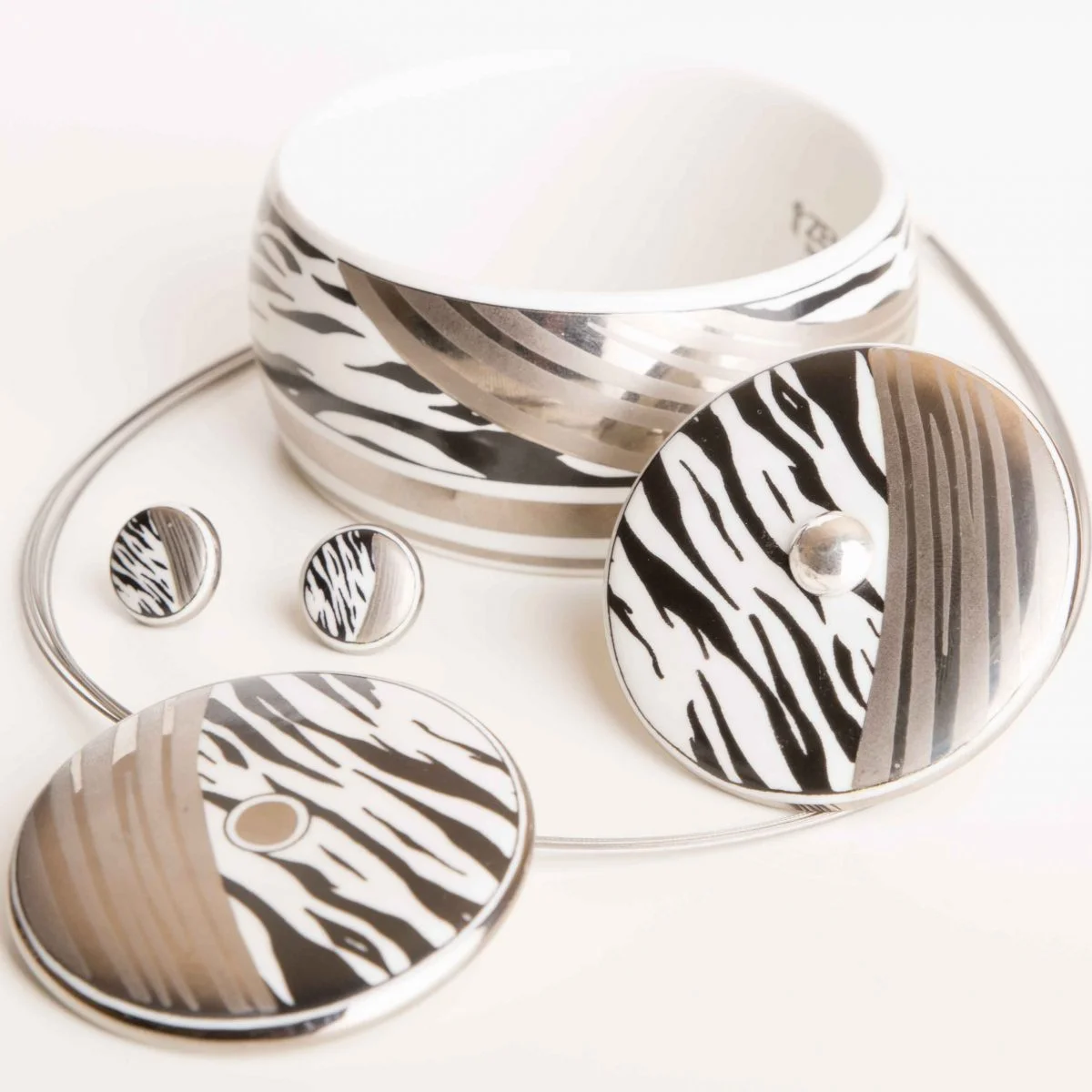 Zebra mintás nagy szett