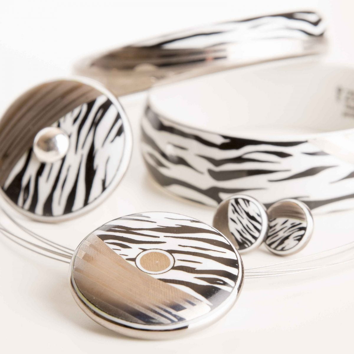 Zebra mintás szett
