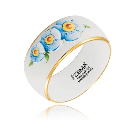 Bratara ZEMA Mouse's ear din portelan fin