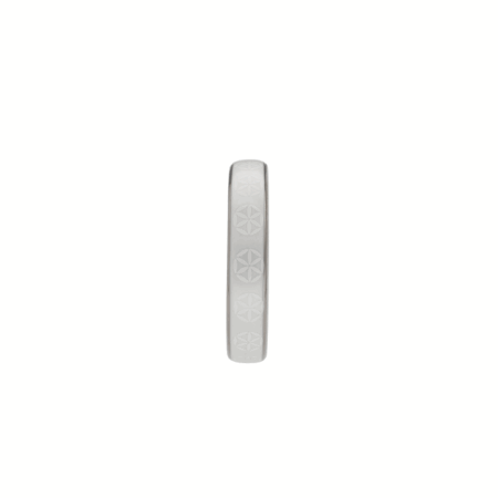 Bratara MINIMAL White & platina (subțire)
