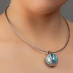 Colier Candy din  din portelan fin Blue