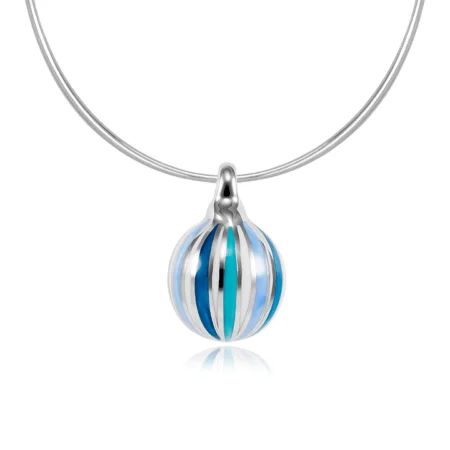 Colier Candy din din portelan fin Blue