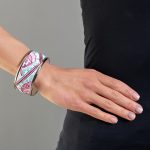 Bratara  Palóc Pink  din portelan fin (lata)