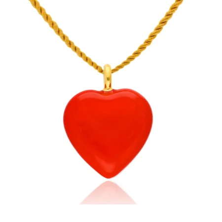Colier Heart Red